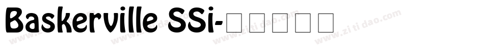 Baskerville SSi字体转换